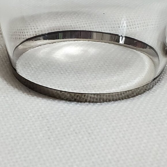 2 Bold Silver Trim Crystal Cordial Liquor Glasses 4.7" ribbed ball sculpted stem - Picture 8 of 10